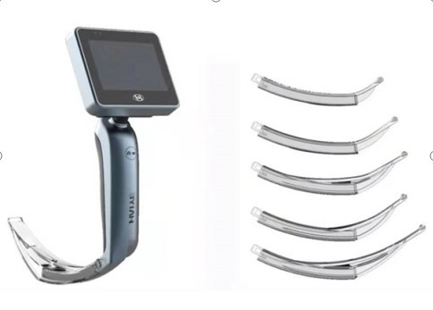 Layar Sentuh Besar 3.0 Inch Xi'an Haiye Laryngoscope Video Portabel kelas Medis untuk Intubasi yang Sulit