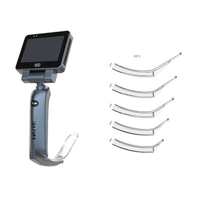 3.0 Inch Video Medis Laryngoscope Lapisan Anti Kabut Dengan 5 Pisau Sekali Pakai