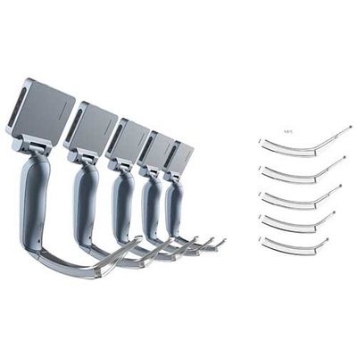 3,0 Inch Layar Bedah Reusable Video Laryngoscope Dengan 5 Pisau Sekali Pakai