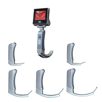 3 &quot;Pertolongan Pertama Portabel Laryngoscope Video Reusable Untuk Intubasi Airway 8GB