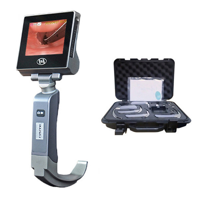 CMOS 3.0 Inch Full View Video Laryngoscope Dengan 5 Pisau Dapat Digunakan Kembali