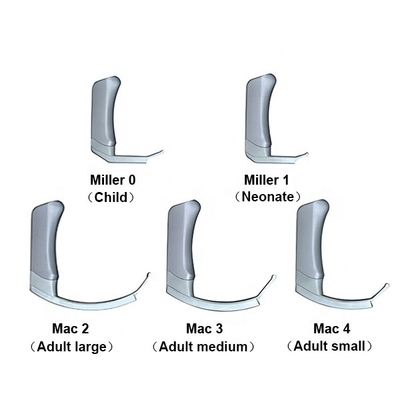 5 Laryngoscope Intubasi Video Blades yang Dapat Digunakan Kembali 5V 2000mA Baterai Lithium Ion