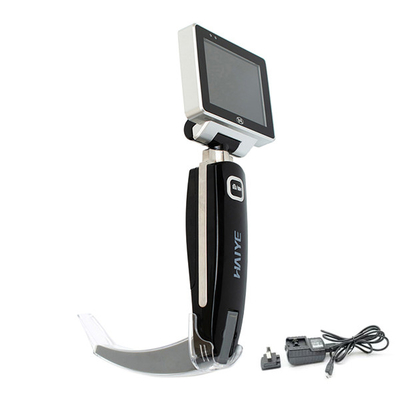 CE 2 Juta Pixel 8G Storage Medical Video Laryngoscope Dengan 3 Pisau Sekali Pakai