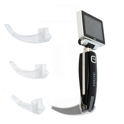 CE 2 Juta Pixel 8G Storage Medical Video Laryngoscope Dengan 3 Pisau Sekali Pakai