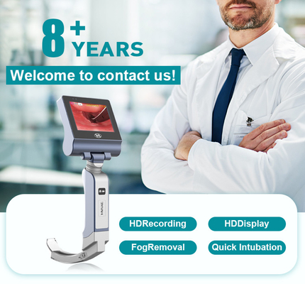 Laringoskop Video Medis Stainless Steel Layar HD 3 Inch 32GB