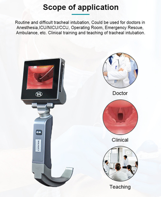 5 Ukuran Pisau Laryngoscope Video Haiye Sekali Pakai 3000 Lux